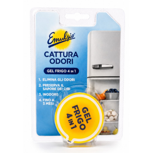 Гелевий поглинач запахів для холодильника Emulsio Cattura Odori Gel Frigo, 40 г